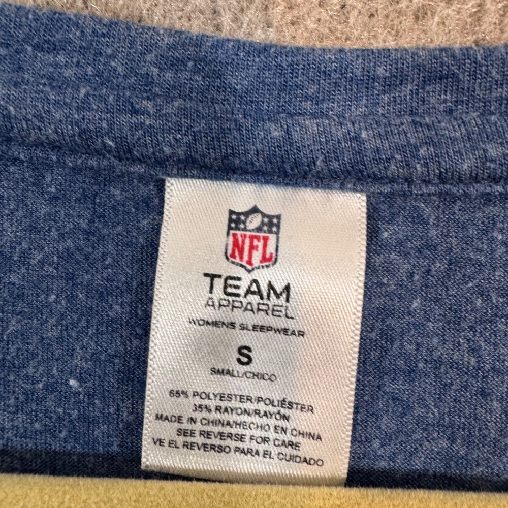 NFL Team Apparel Houston Texans T-Shirt Womens Small Blue V-Neck Sporty Gameday - Picture 2 of 7